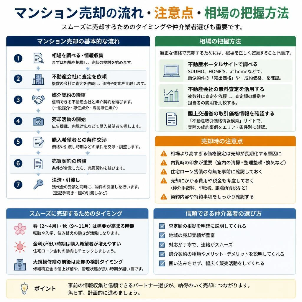 相続したマンションを売却する際のポイント