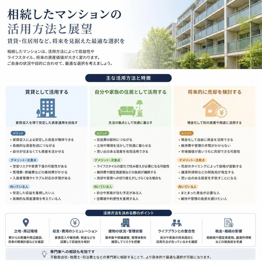 5. 相続後のマンション活用方法