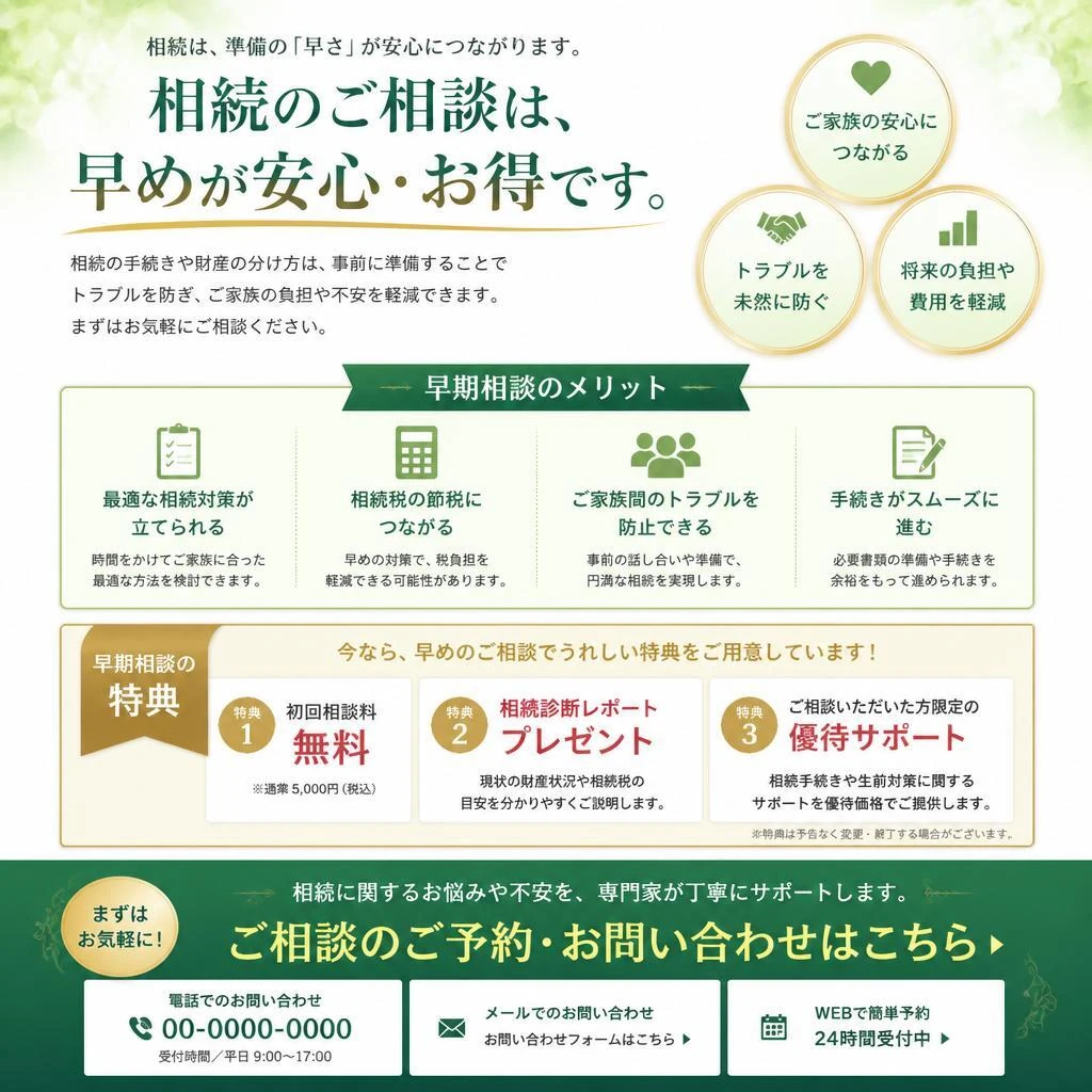 今すぐ相談するメリット