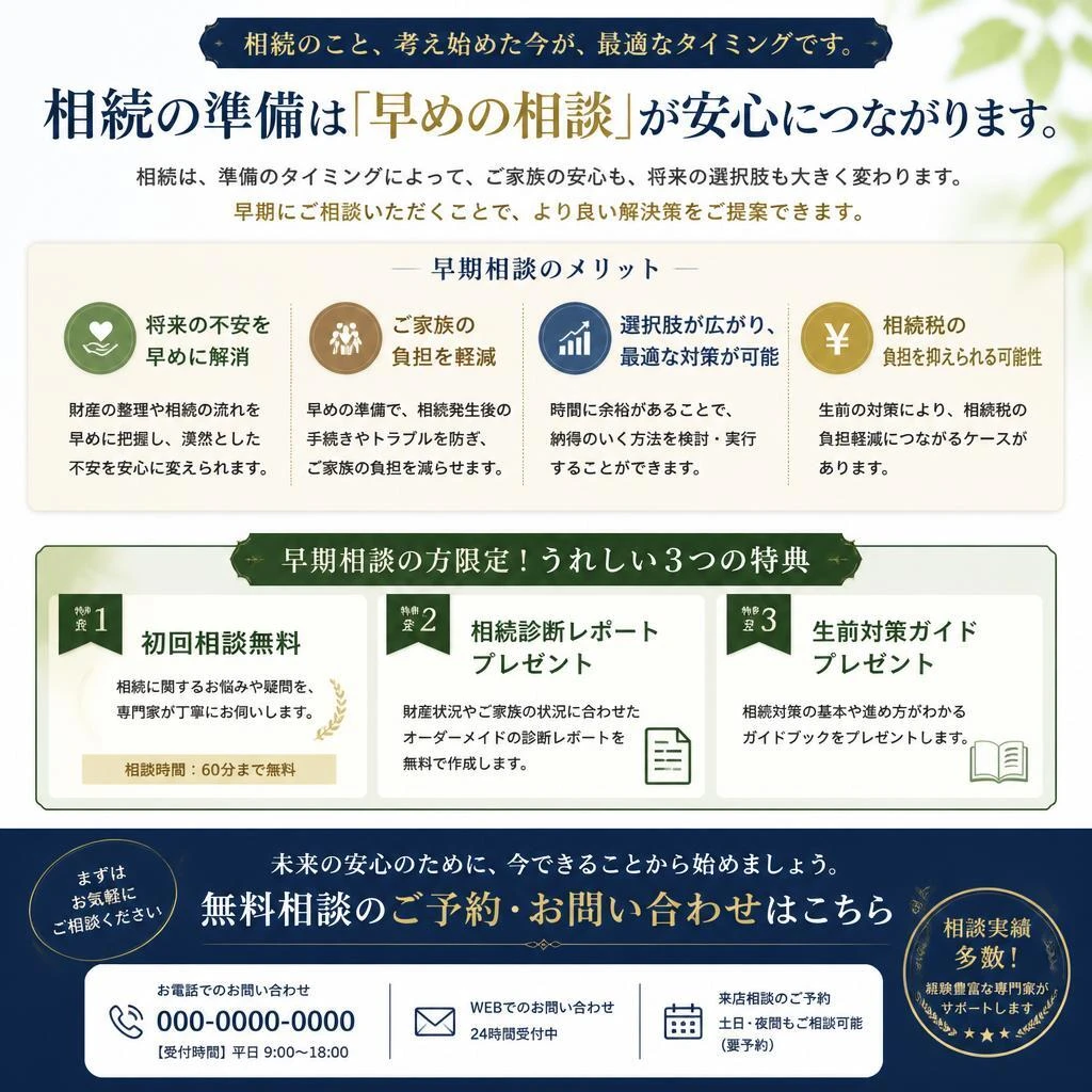 今すぐ相談するメリット