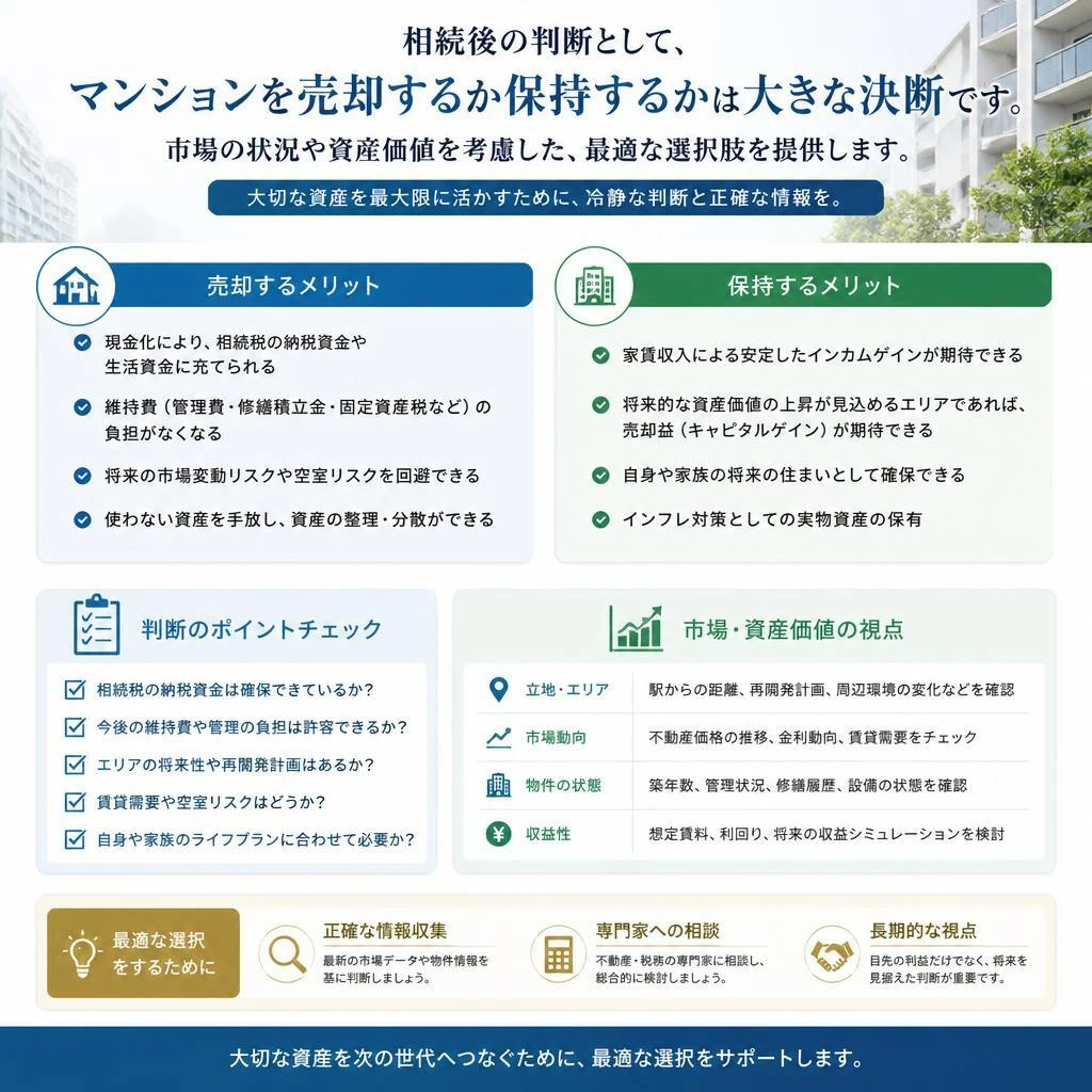売却か保持か？最適な判断をするために