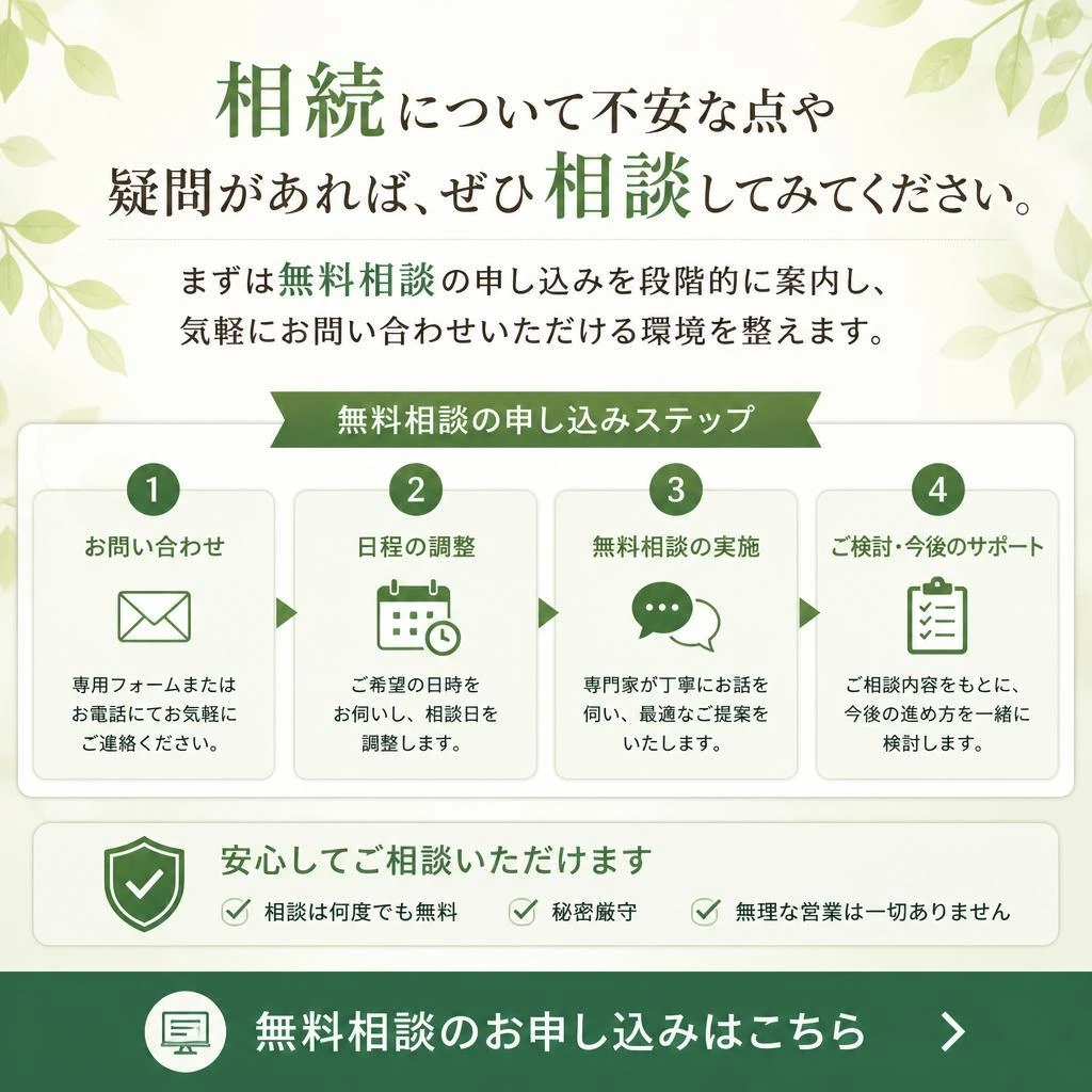 まずは無料相談を！