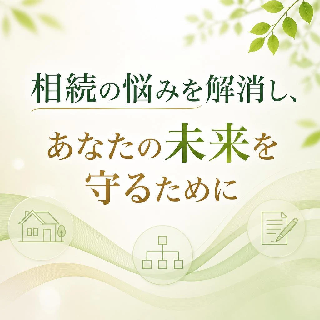 相続の悩みを解消し、あなたの未来を守るために