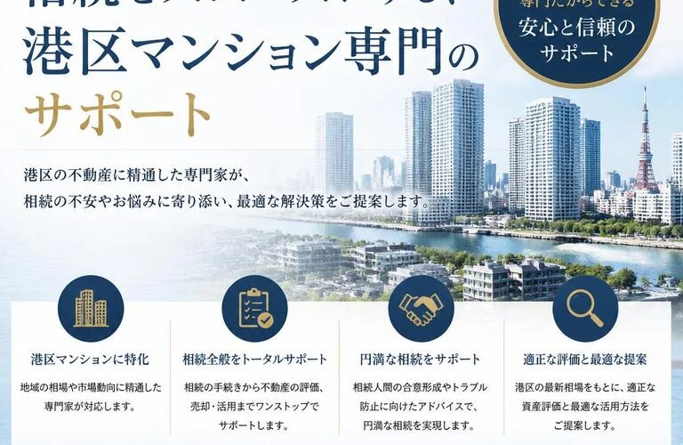 相続をスムーズにする、港区マンション専門のサポート
