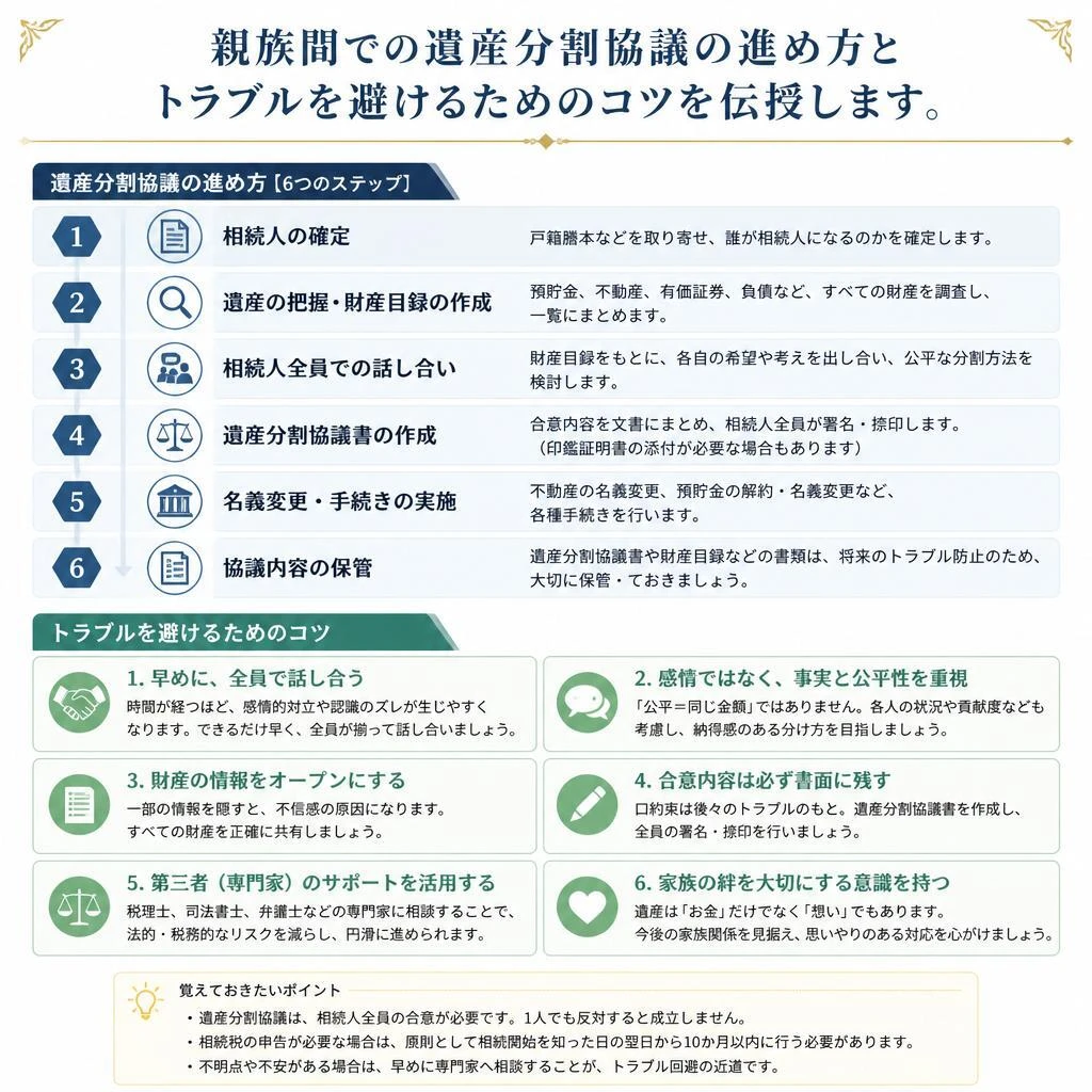 遺産分割協議の進め方