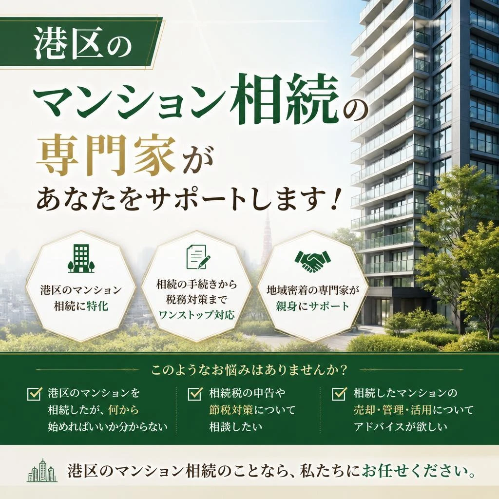 港区のマンション相続の専門家があなたをサポートします！