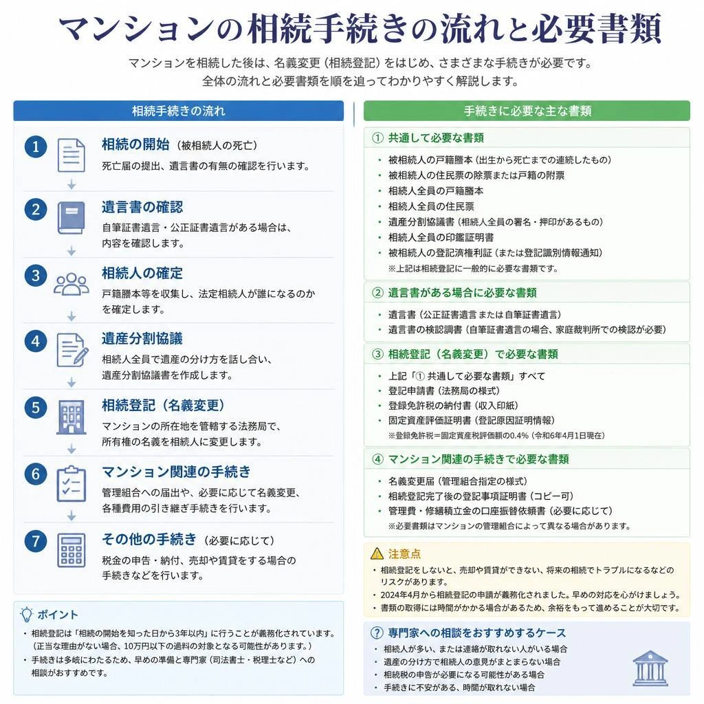 港区におけるマンションの相続手続き