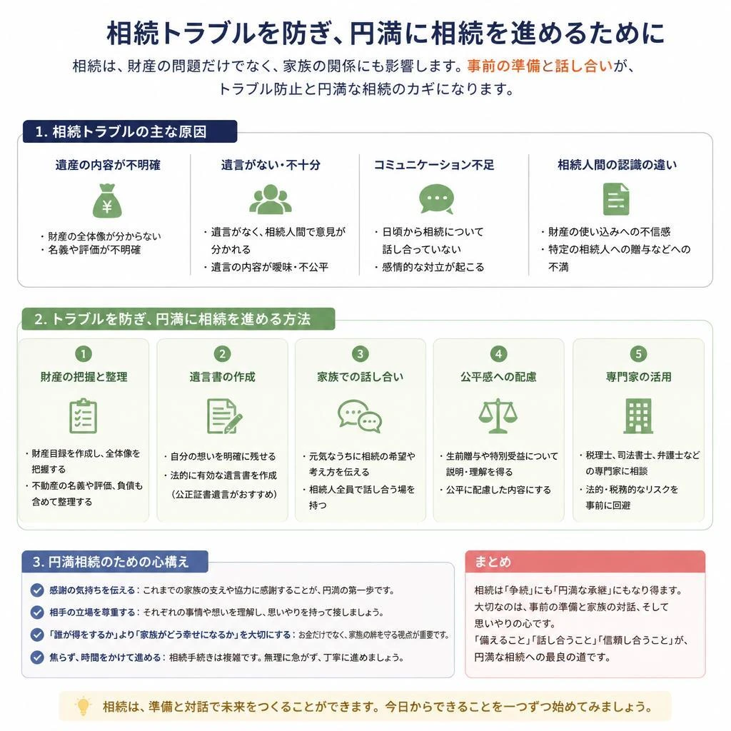 相続トラブルを避けるためには
