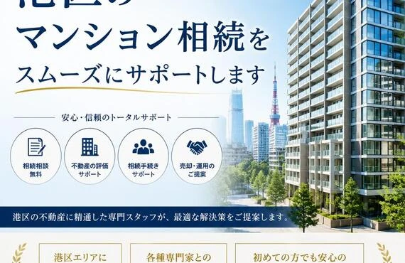 港区のマンション相続をスムーズにサポートします