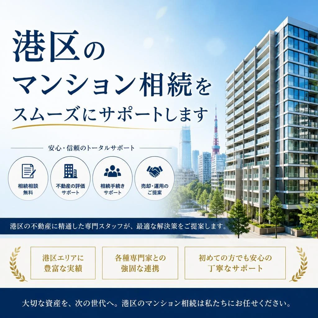 港区のマンション相続をスムーズにサポートします