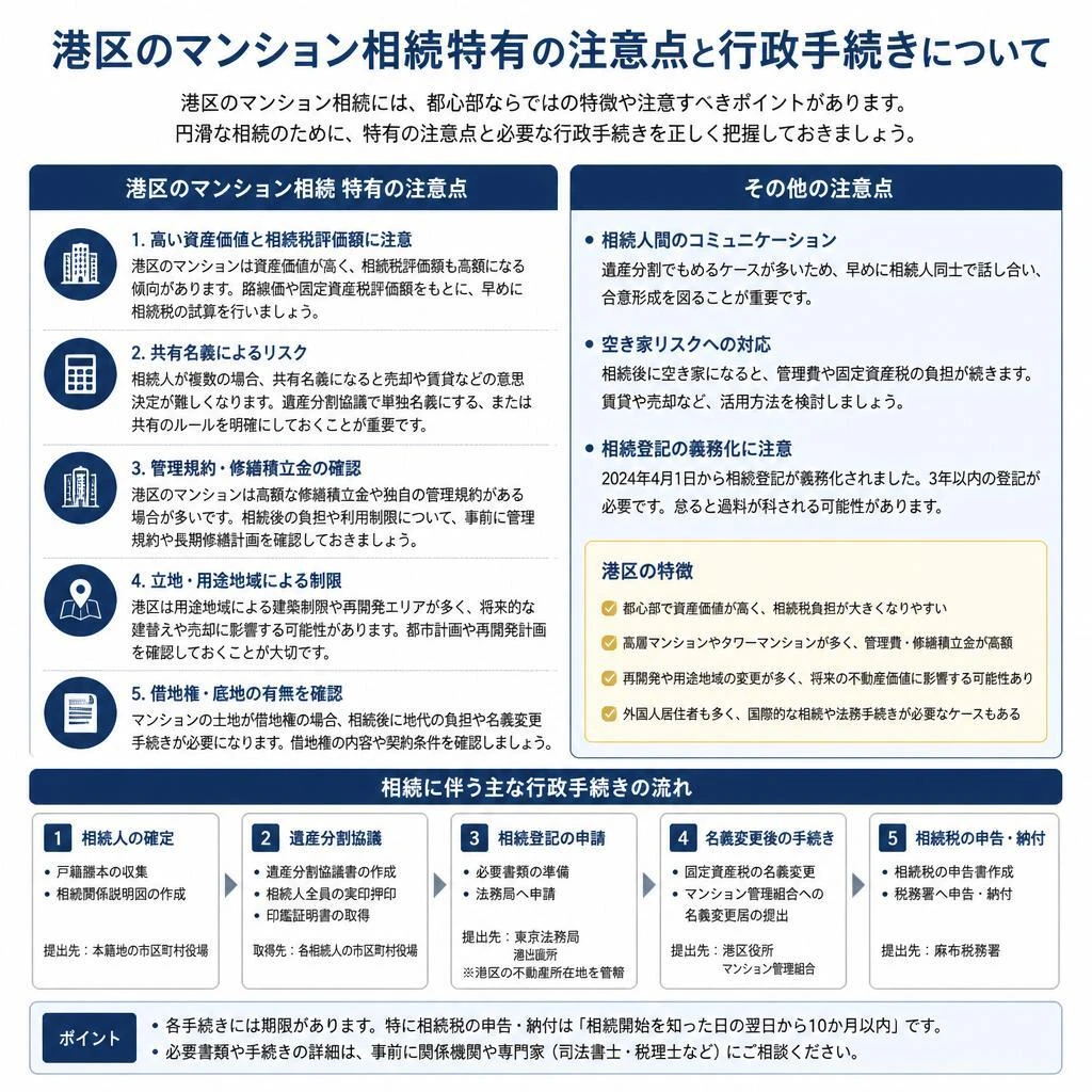 港区のマンション相続の特徴