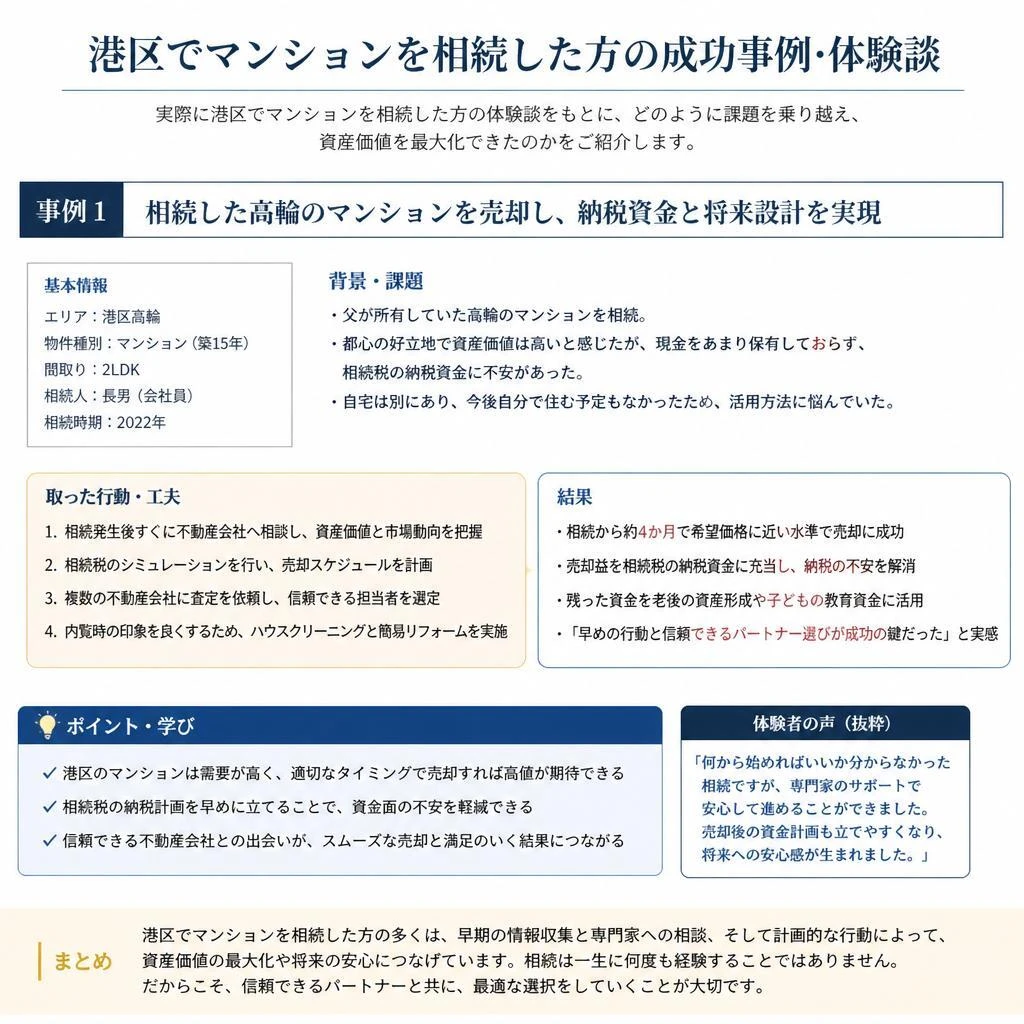 成功事例：港区での相続の体験談