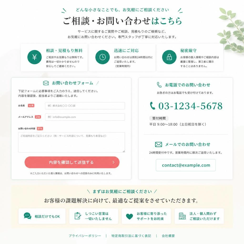 お問い合わせ：あなたの相続をサポートします