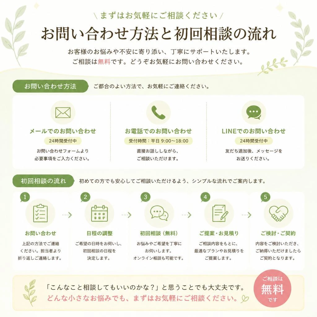 7. まずはお気軽にご相談を