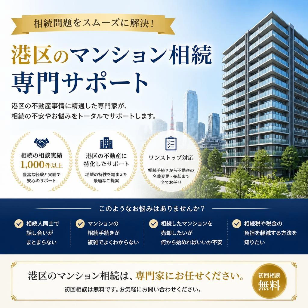 相続問題をスムーズに解決！港区のマンション相続専門サポート