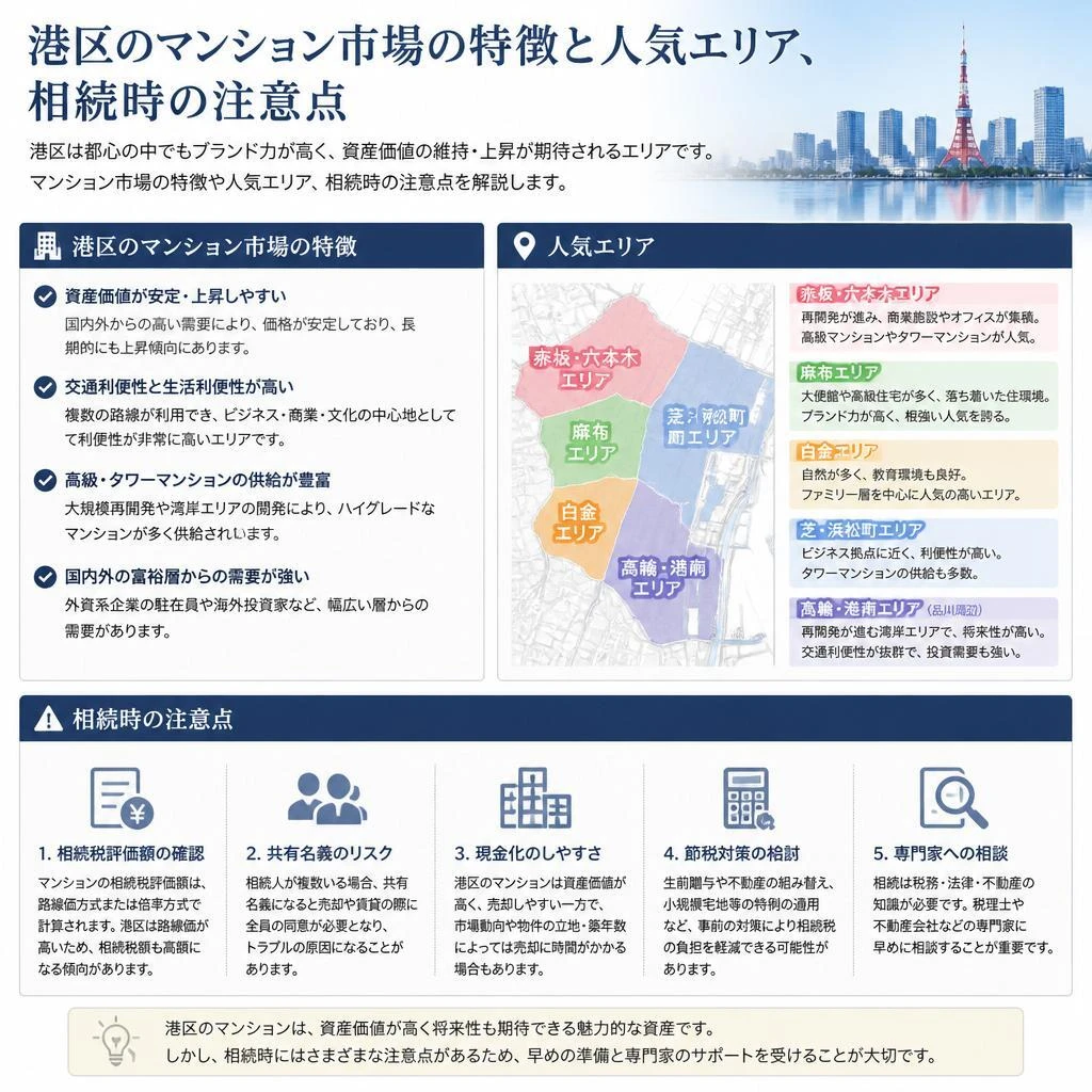 港区のマンション相続の特徴