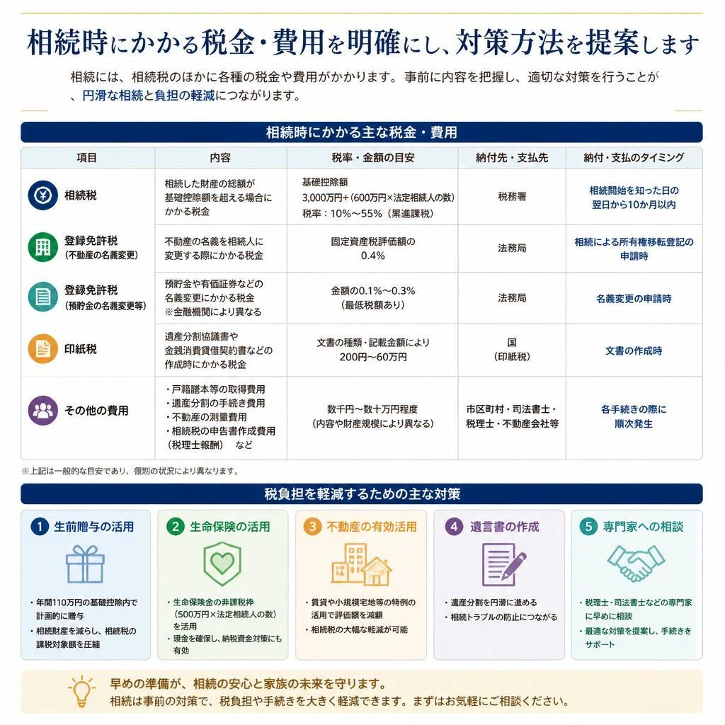税金と費用について