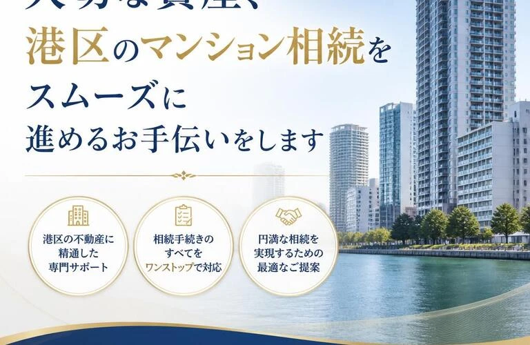 大切な資産、港区のマンション相続をスムーズに進めるお手伝いをします