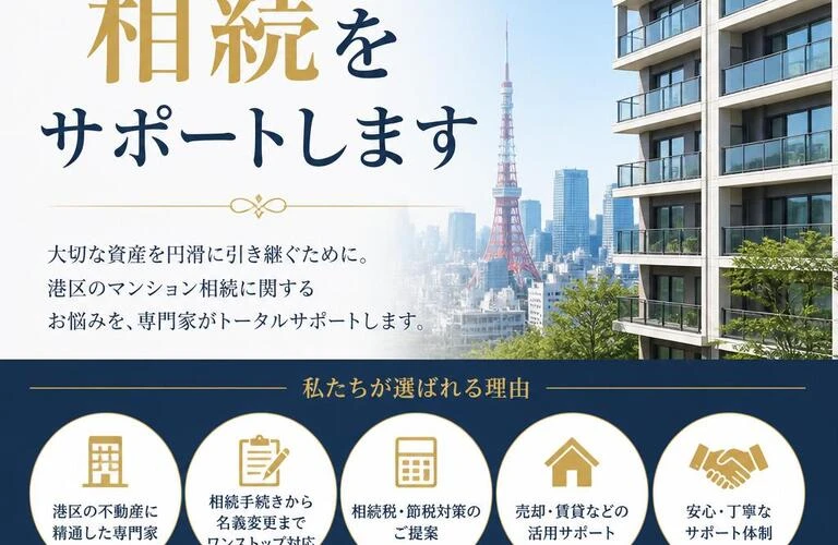 港区のマンション相続をサポートします