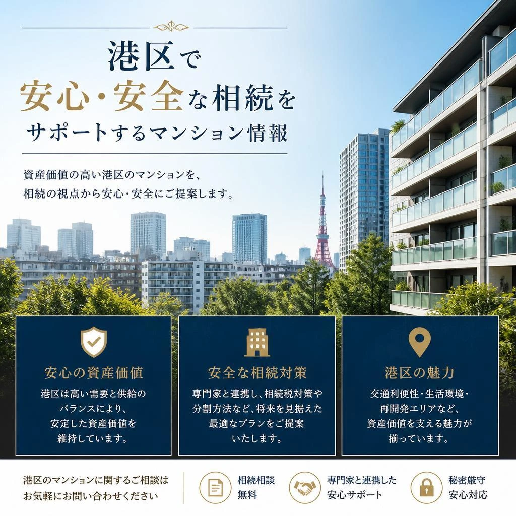 港区で安心・安全な相続をサポートするマンション情報