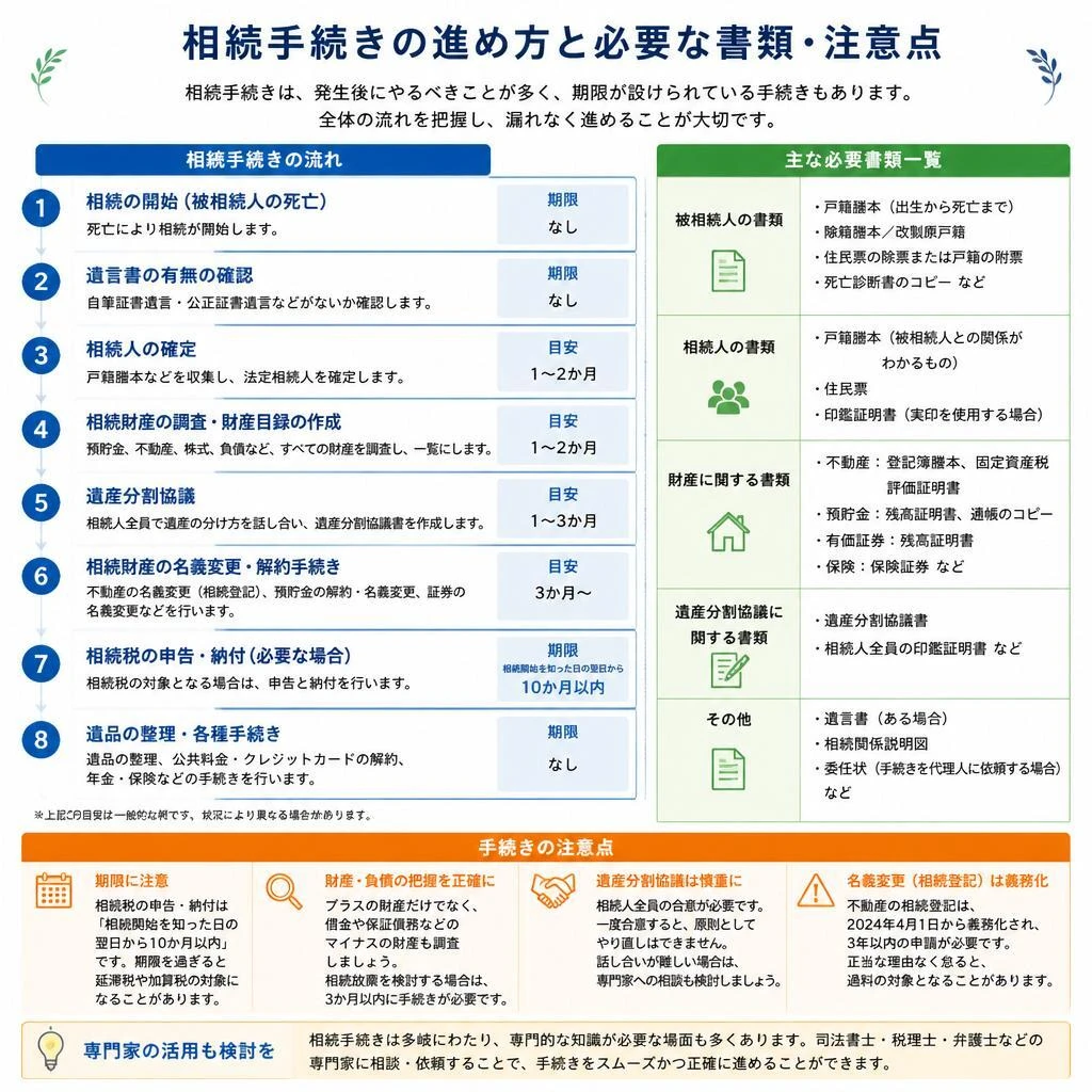 2. 相続手続きの流れ