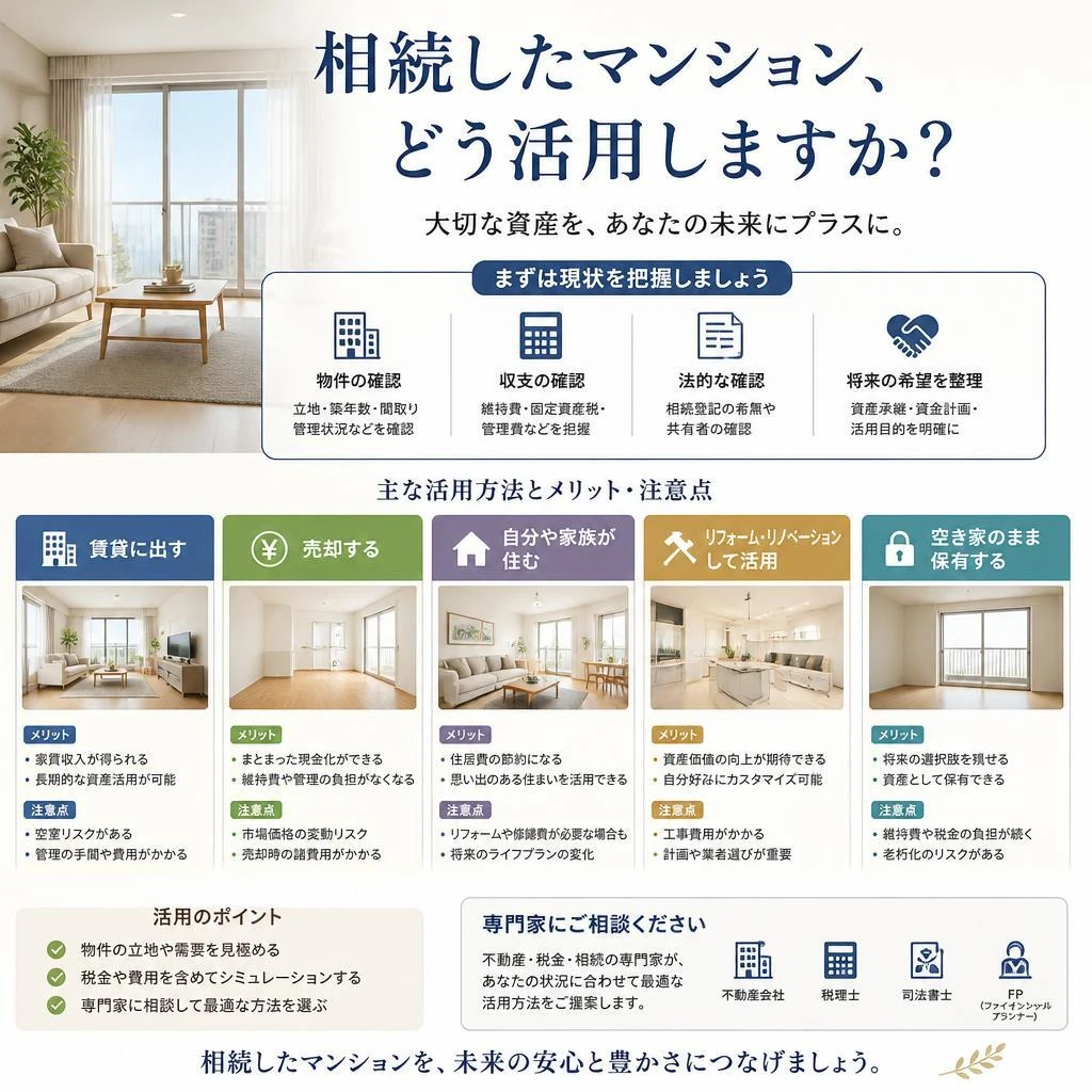 相続したマンション、どう活用しますか？